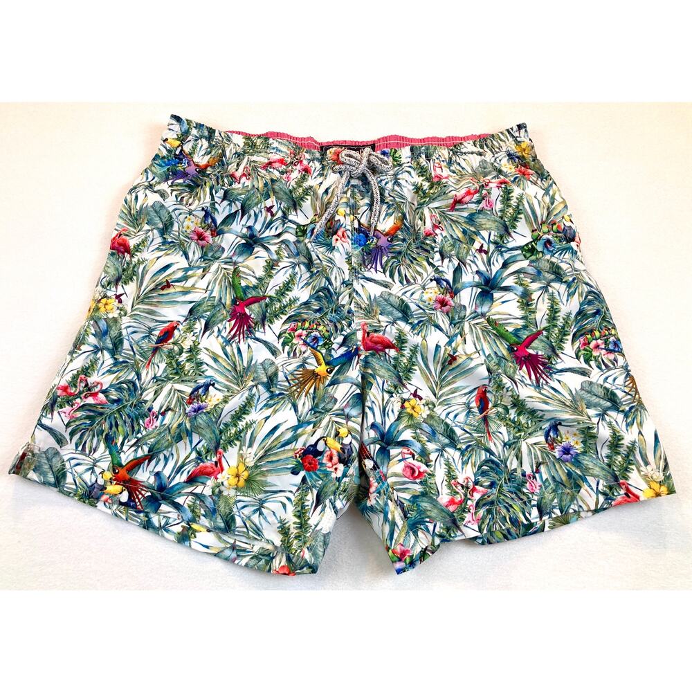 Swim Trunks 2XL Michael's Flamingo Tropical Paradise XXL NWT